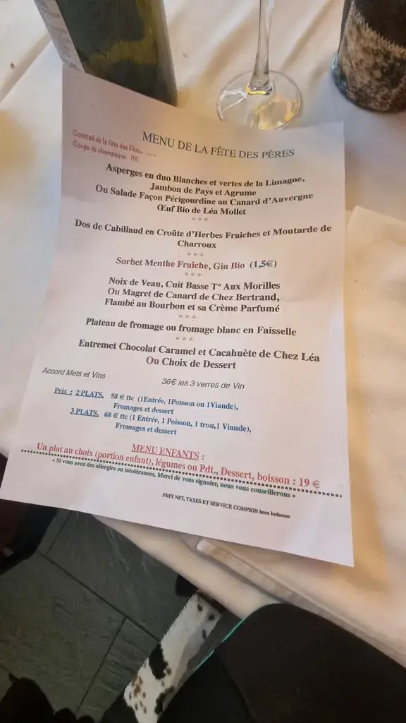 Menu_Auberge De La Croix De Fer_Riom_imagen_1