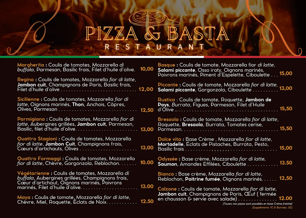 Menu_Pizza & Basta_Châtel-Guyon_image_1