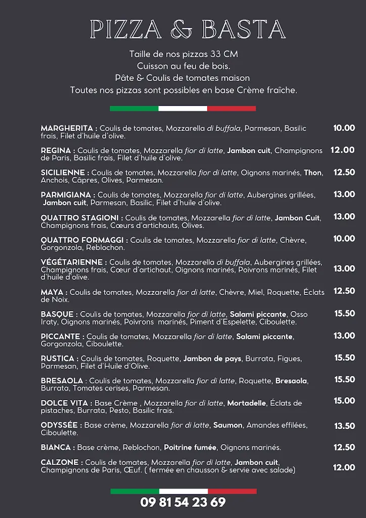 Menu_Pizza & Basta_Châtel-Guyon_image_2