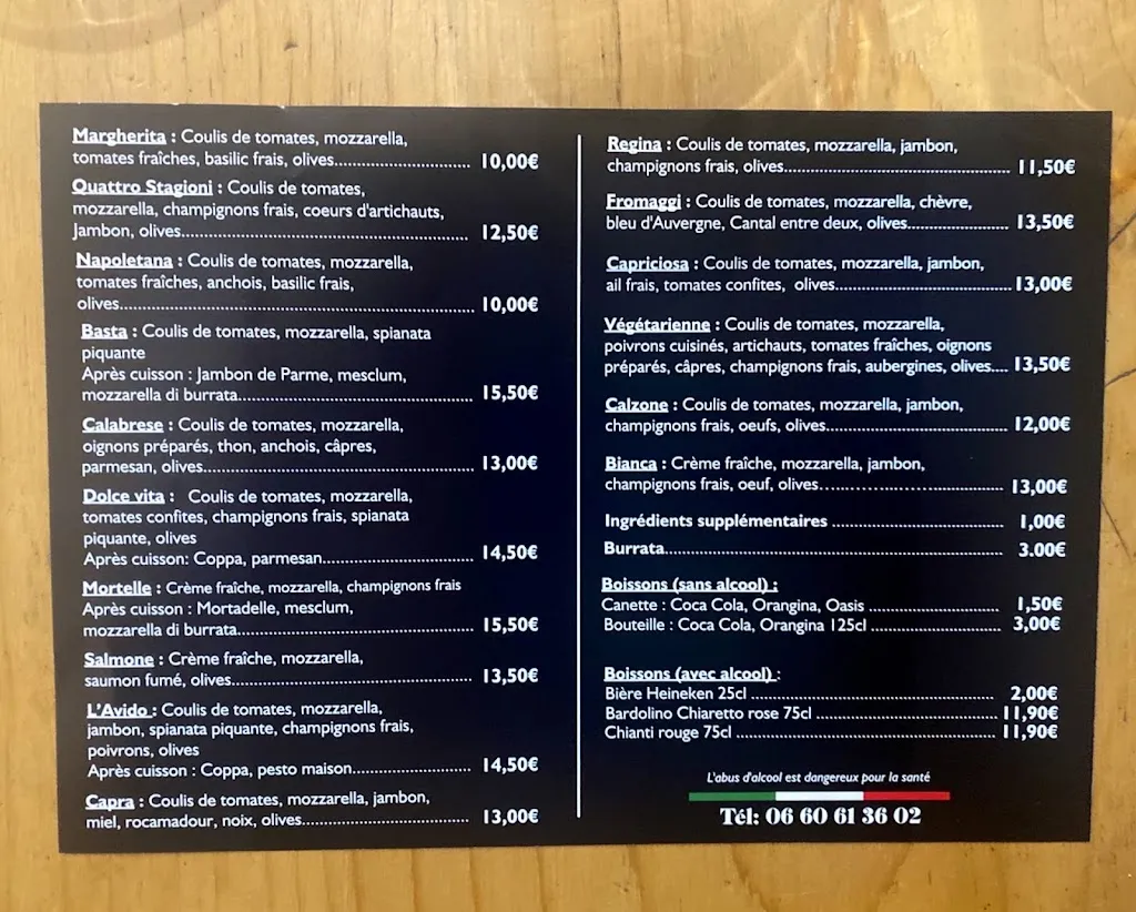 Menu_Pizza & Basta_Châtel-Guyon_image_3