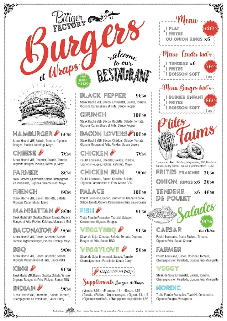 Menu_The Burger Factory_Vandœuvre-lès-Nancy_immagine_2