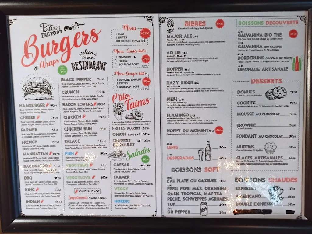 Menu_The Burger Factory_Vandœuvre-lès-Nancy_immagine_4