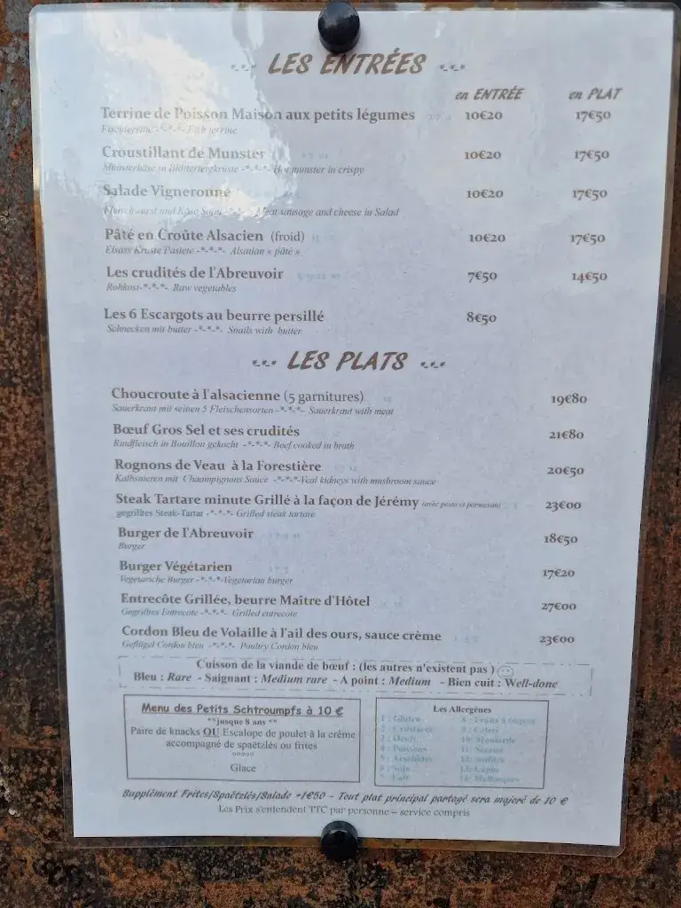 Menu_Restaurant l'Abreuvoir_Turckheim_image_1