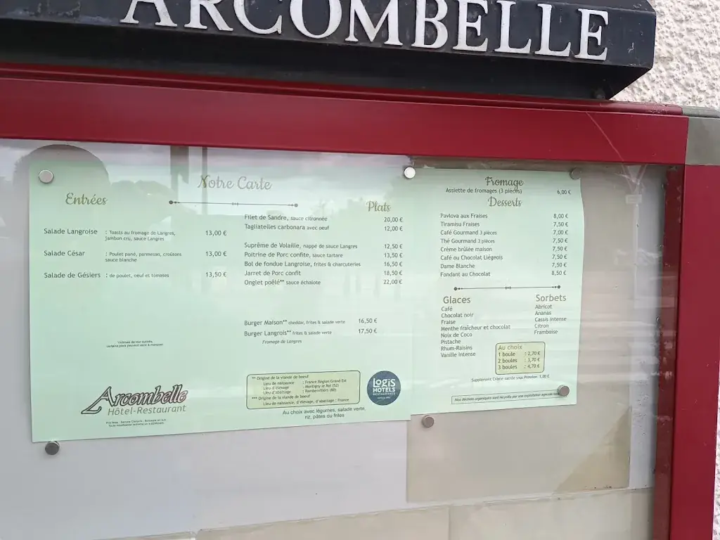 Menu_Restaurant Arcombelle_Val-de-Meuse_image_3