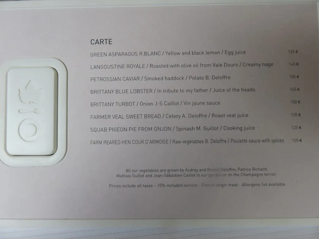 Menu_Restaurant L'Assiette Champenoise_Tinqueux_image_2