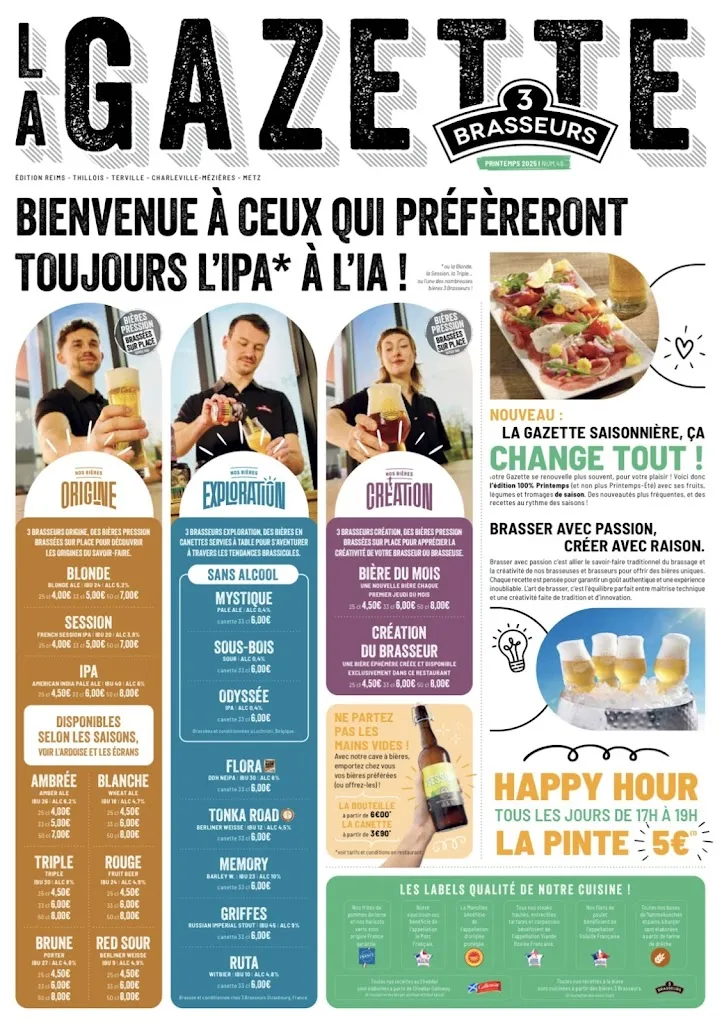 Menu_3 Brasseurs Reims - Thillois_Thillois_image_4