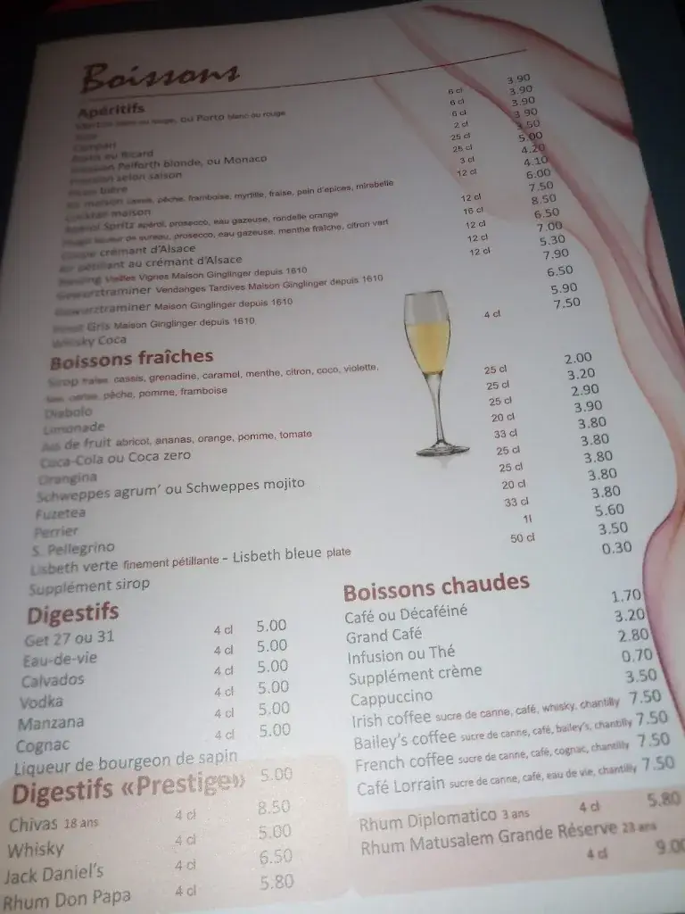 Menu_La Flamme Gourmande Vagney_Vagney_image_1