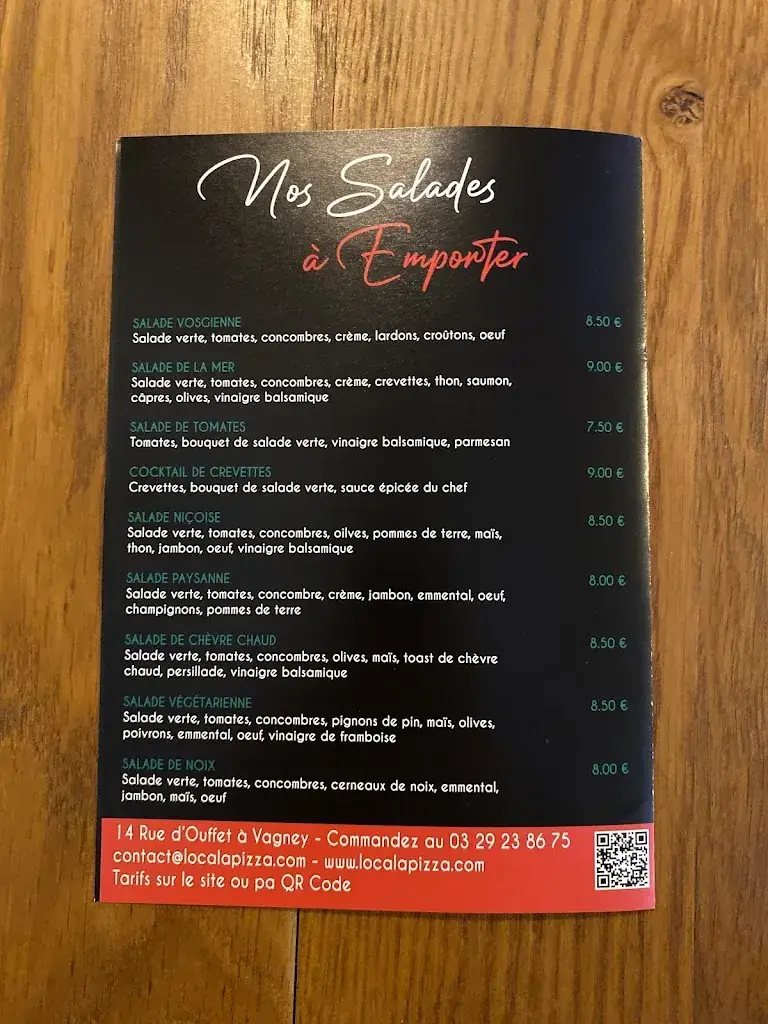 Menu_Le Local à Pizzas_Vagney_image_1