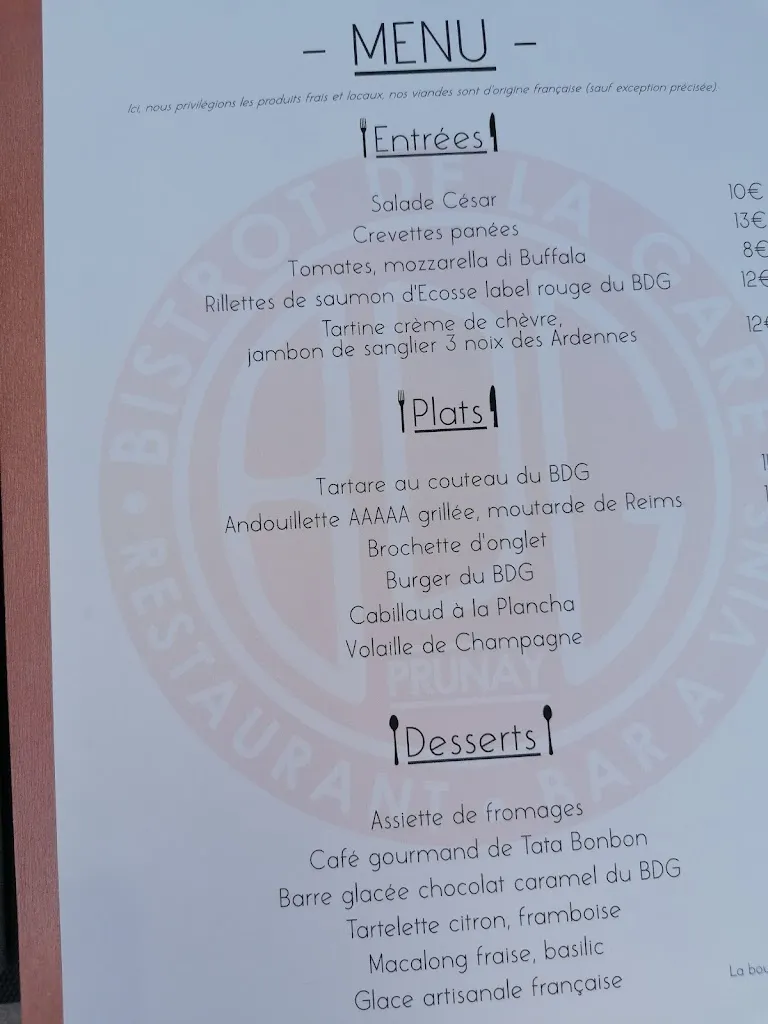 Menu_Bistrot de la Gare Prunay_Prunay_image_2