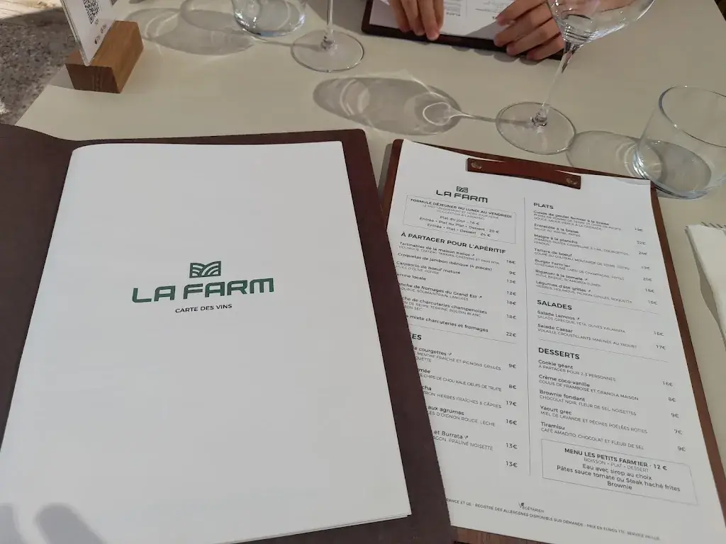 Menu_Restaurant La Farm_Livre_image_4