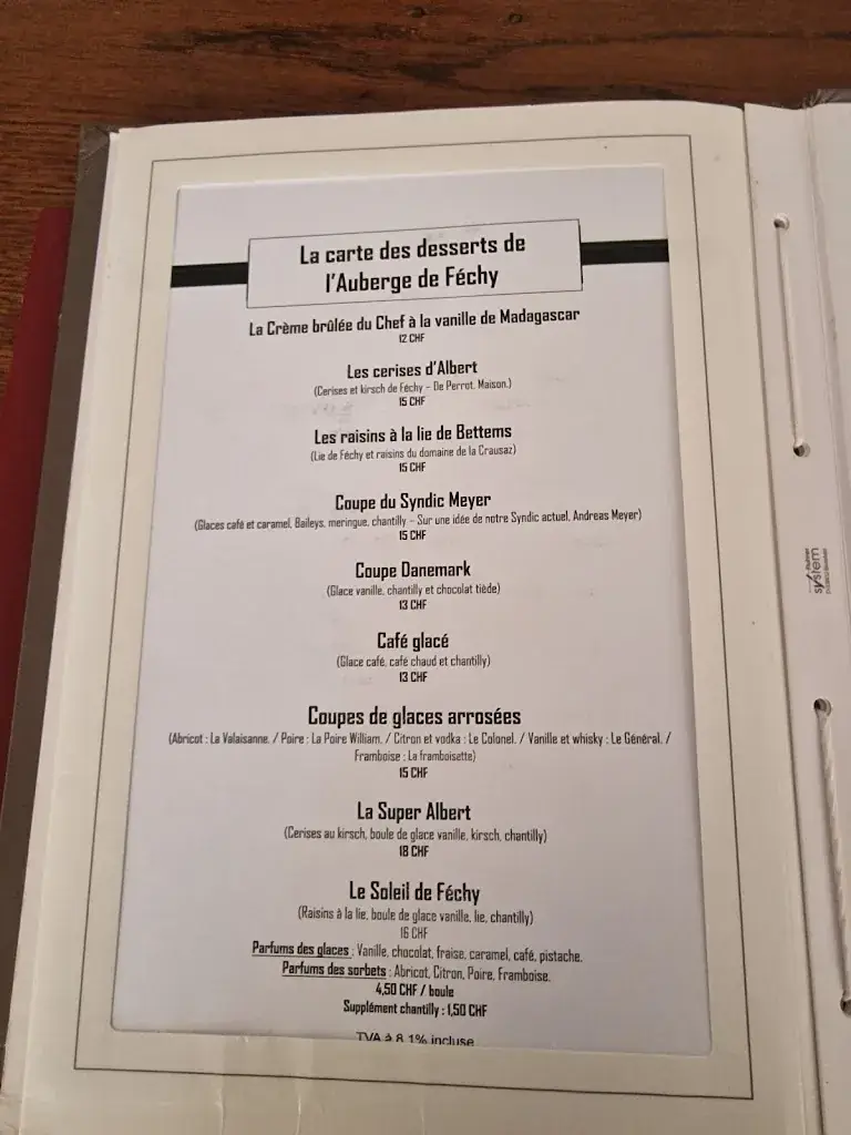 Menu_Auberge communale de Féchy_Féchy_image_1