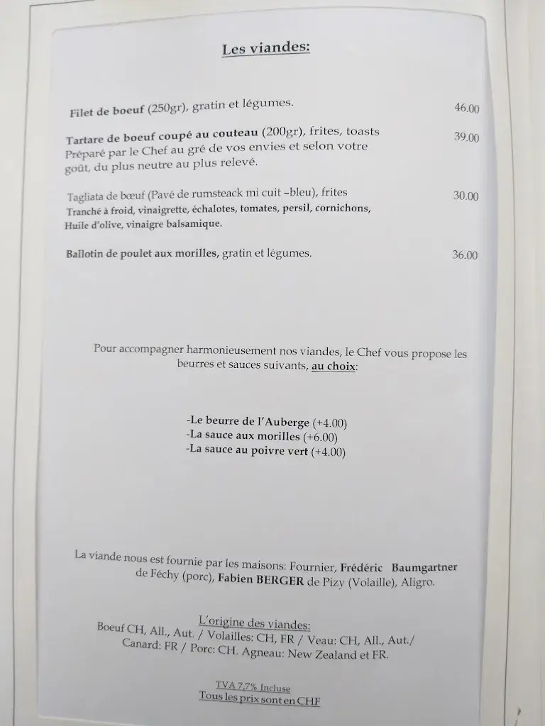 Menu_Auberge communale de Féchy_Féchy_image_4