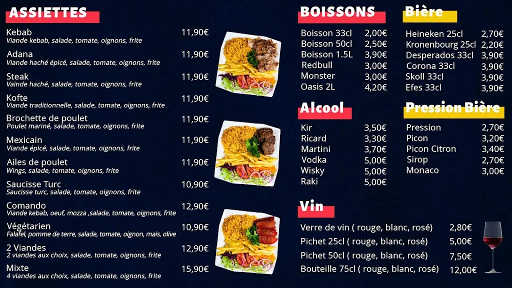 Menü_Aux Délices Grill_Vaucouleurs_Bild_1