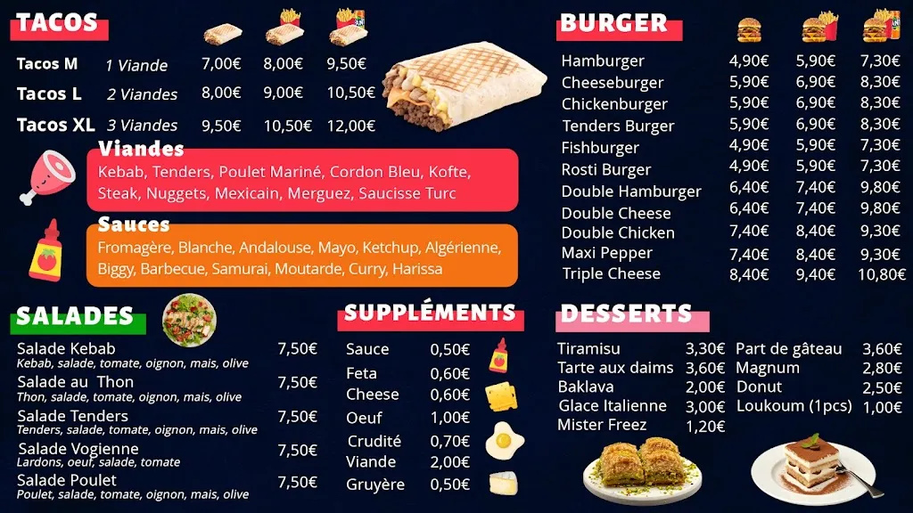 Menü_Aux Délices Grill_Vaucouleurs_Bild_2