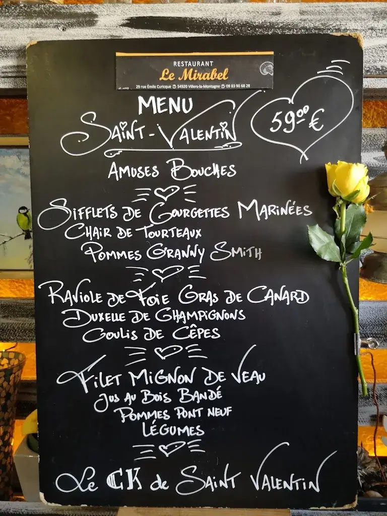 Menu_Restaurant Le Mirabel_Villers-la-Montagne_image_4