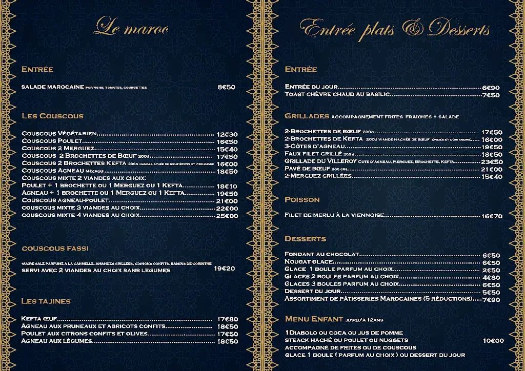 Menu_Restaurant Le Villeroy_Villers-lès-Nancy_image_1