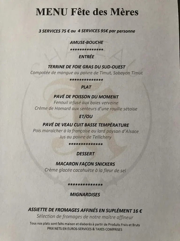 Menu_Hôtel - Restaurant du Château R_Wettolsheim_image_1