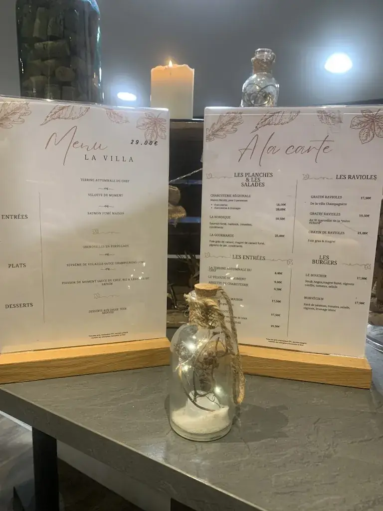 Menu_La Villa Champagnère_Saint-Rambert-d'Albon_image_1