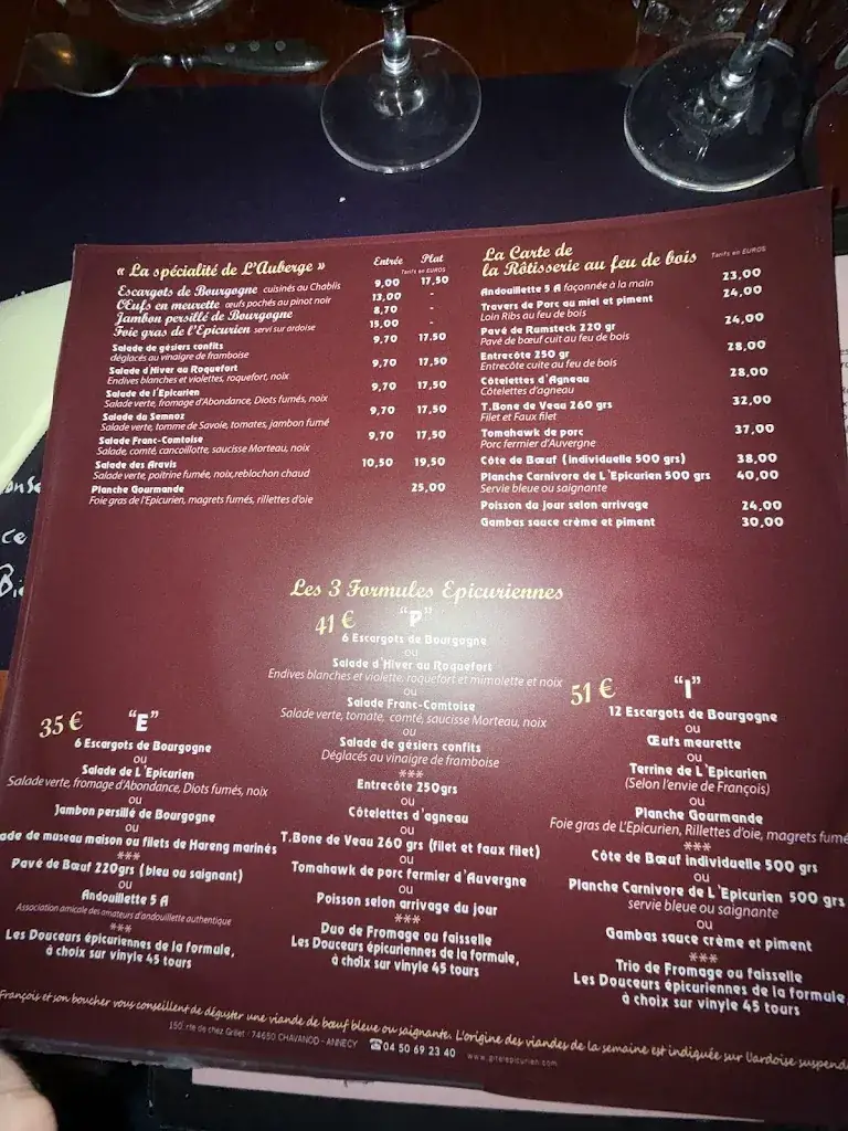 Menu_Auberge L'Epicurien_Chavanod_image_4