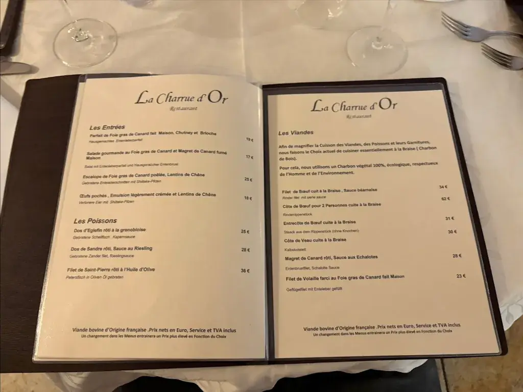 Menü_La Charrue d'Or_Sarreguemines_Bild_1