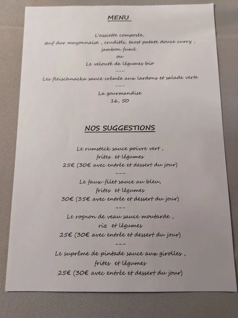 Menu_Restaurant La Chaumière_Wœrth_image_1