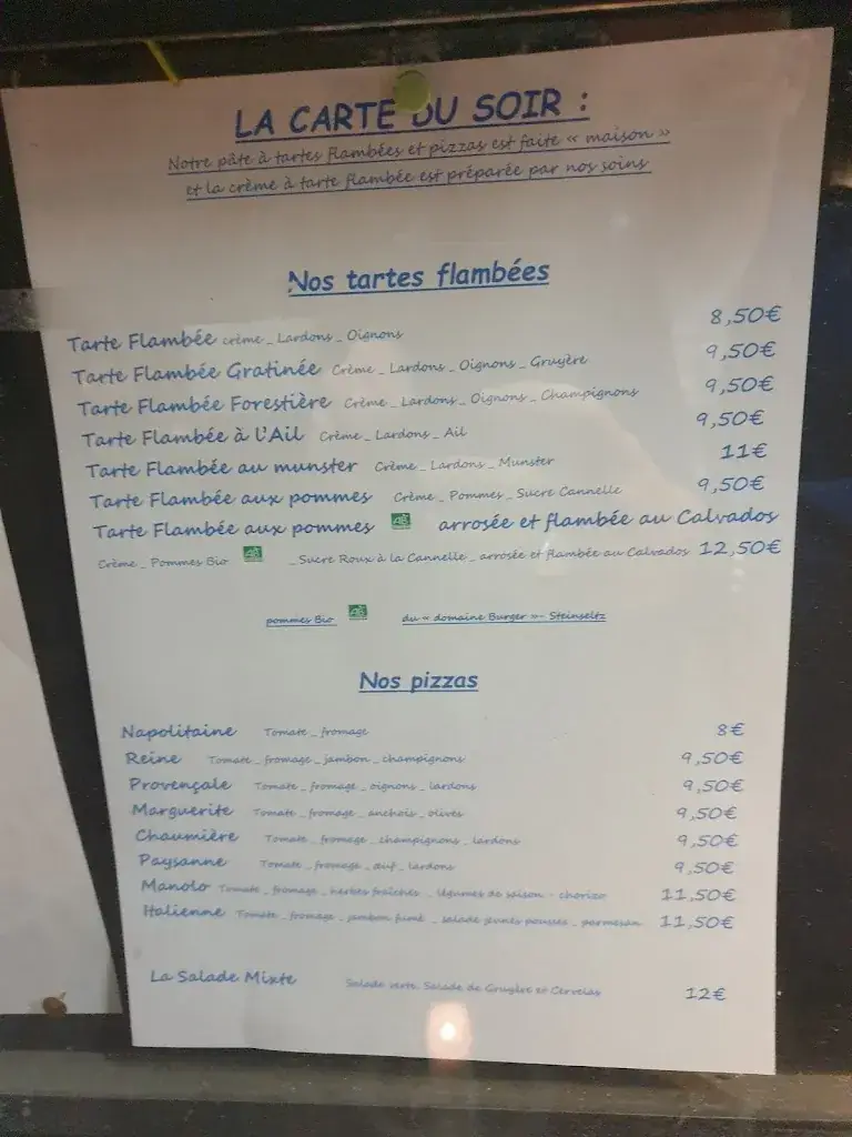 Menu_Restaurant La Chaumière_Wœrth_image_2