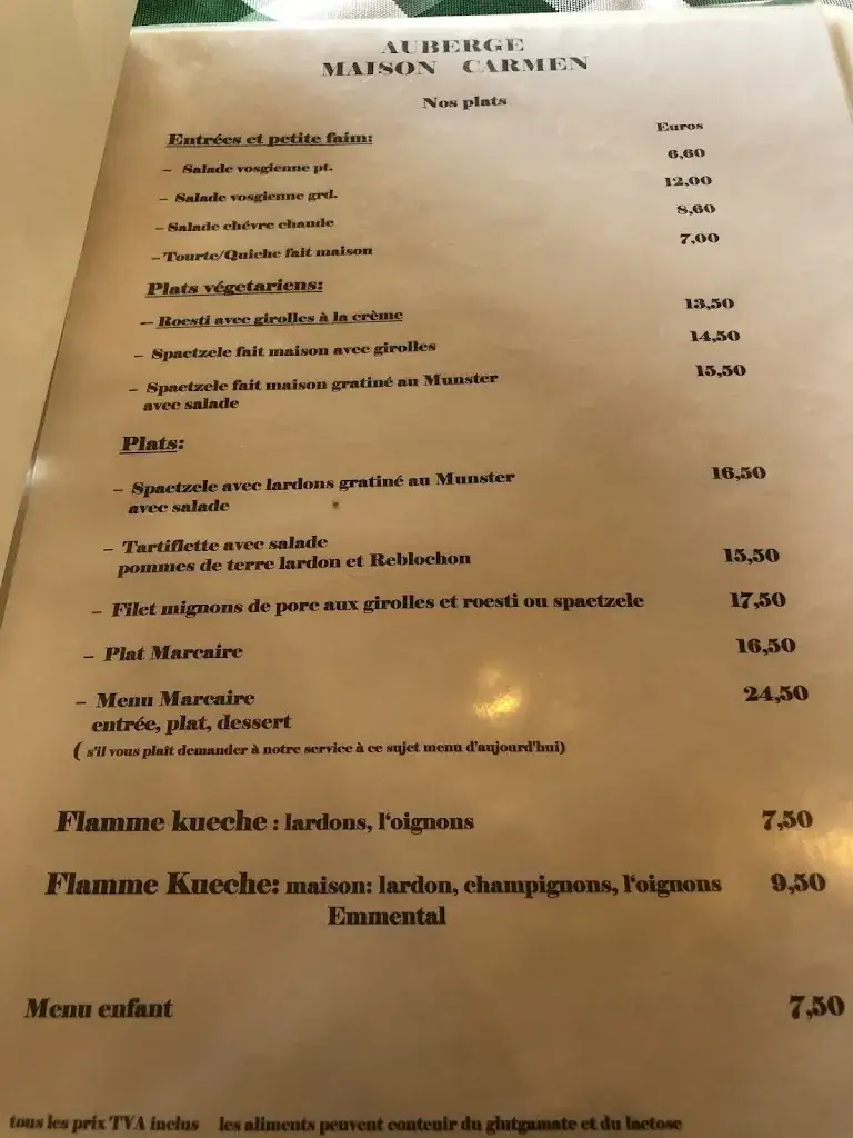 Menu_Maison Carmen Gîte à La Ferme_Xertigny_image_2