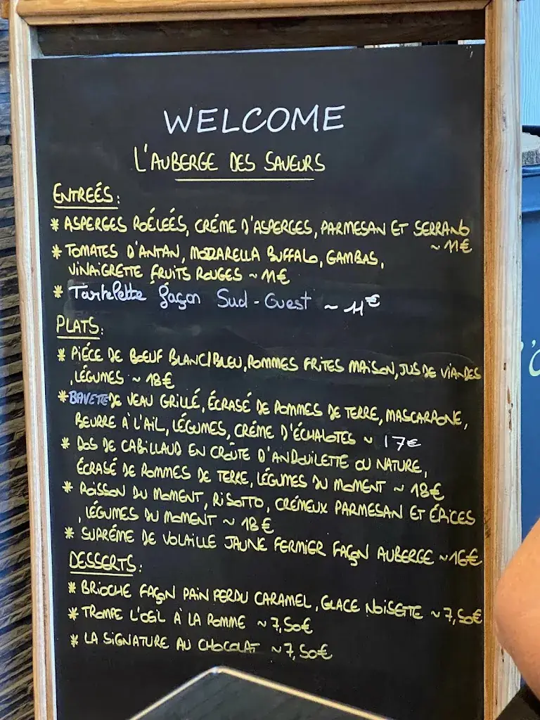 Menu_L'Auberge des Saveurs_Beaurains_image_4