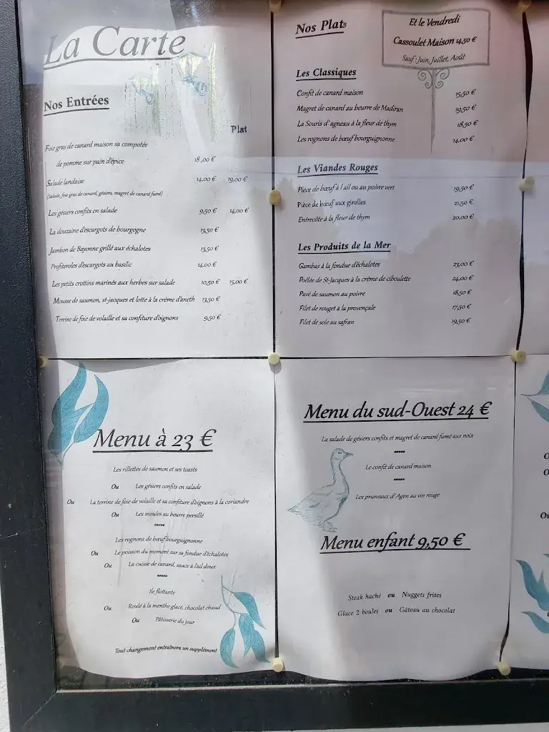 Menu_Restaurant Saint Honore_Vouziers_image_1