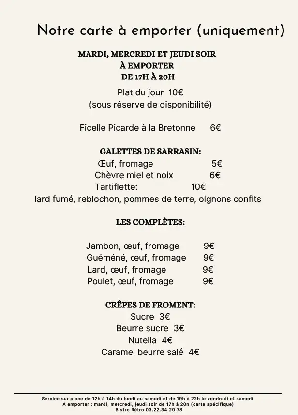 Menu_RESTAURANT BISTRO RETRO_Ailly-sur-Noye_image_2