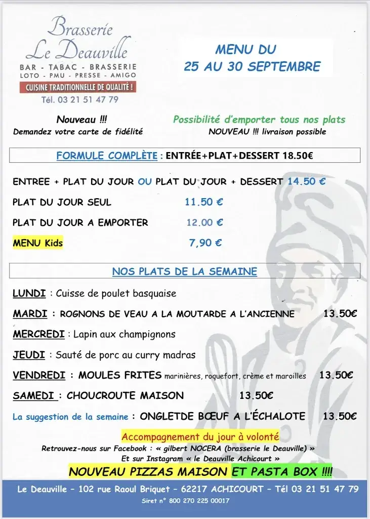 Menu_LE DEAUVILLE - BRASSERIE_Achicourt_image_3