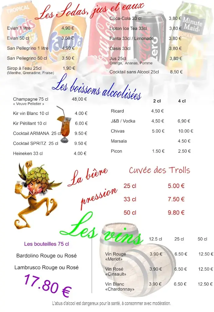 Menu_Pizzeria L' Armana_Achicourt_image_2