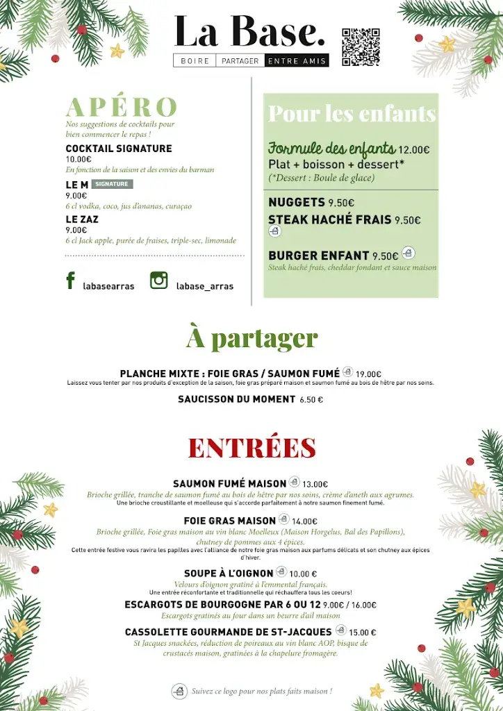 Menu_LA BASE RESTAURANT ARRAS_Arras_image_3