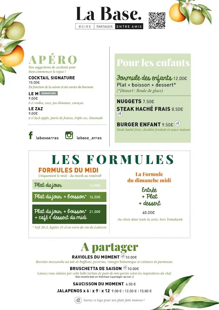 Menu_LA BASE RESTAURANT ARRAS_Arras_image_4