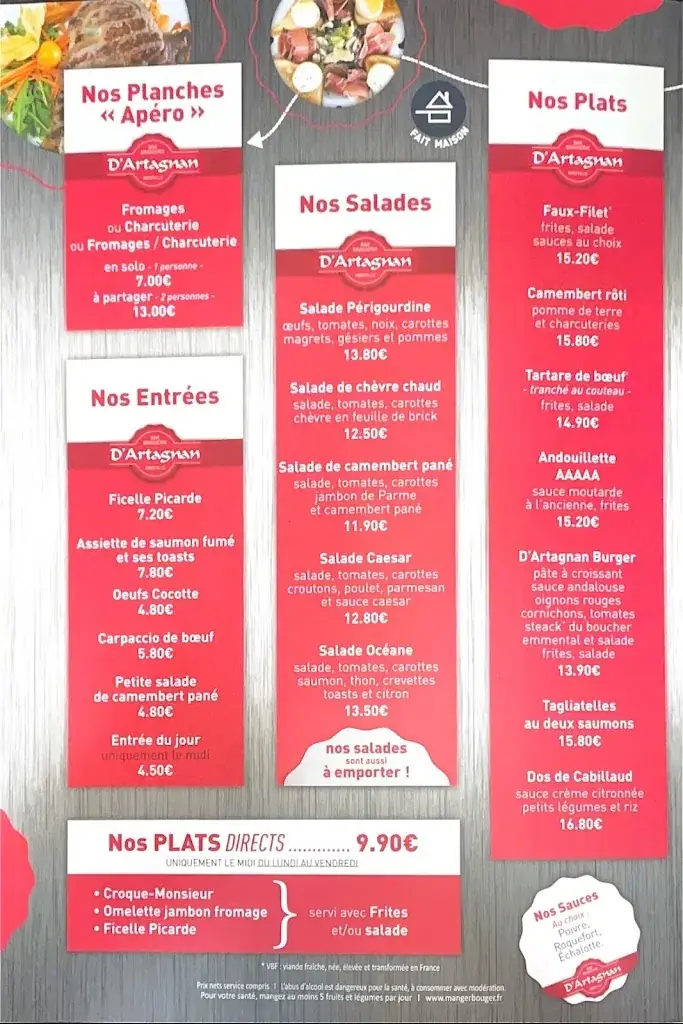 Menu_D'Artagnan_Abbeville_image_2