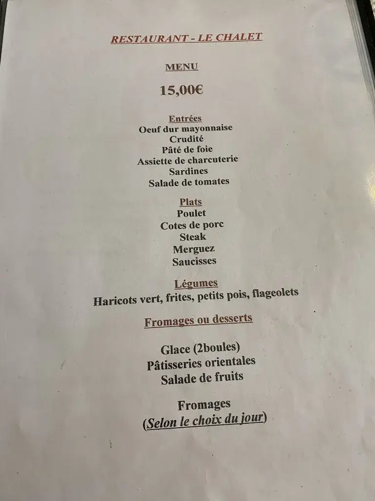 Menu_Le Chalet_Abbeville_imagen_1