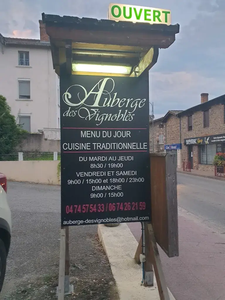 Menu_Auberge des Vignobles chez Marie_Chavanay_image_1