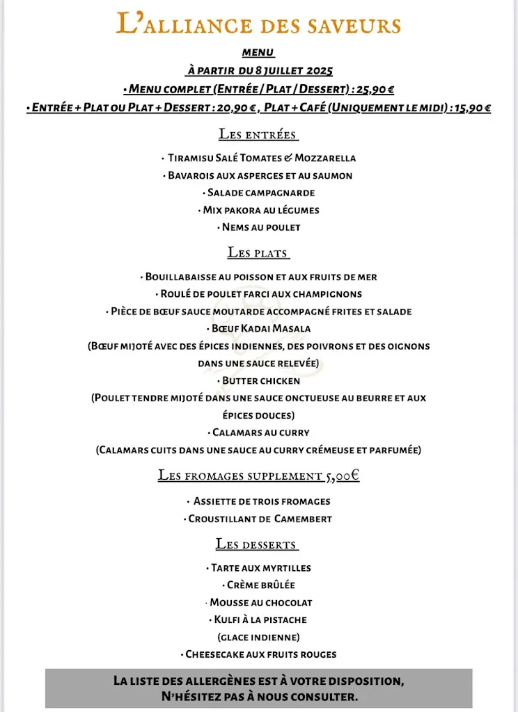 Menu_L'alliance des saveurs_Clermont_image_2