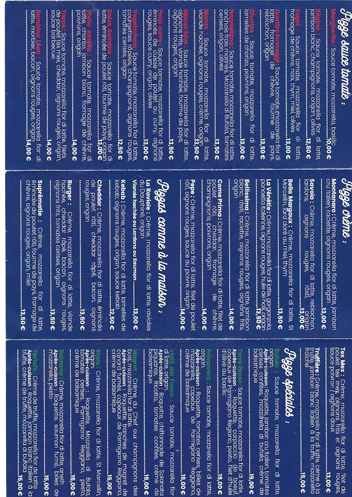 Menu_La Vénétie pizzas_Chavanay_imagen_1