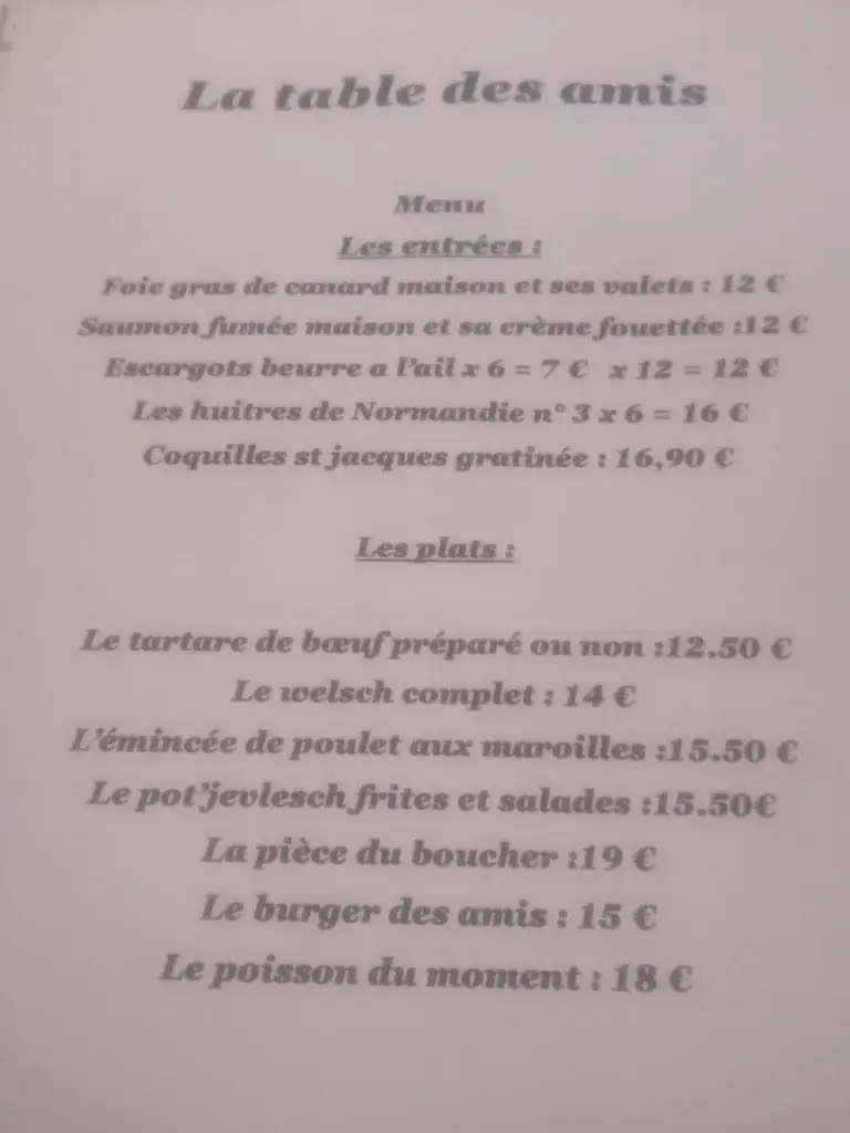 Menu_Estaminet La table des amis_Carvin_image_1