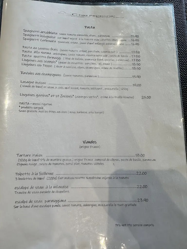Menu_Chez Peppone_Denain_image_1