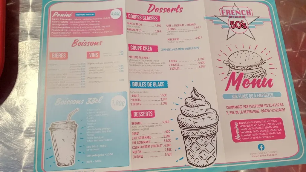 FRENCH DINER restaurant in Flixecourt