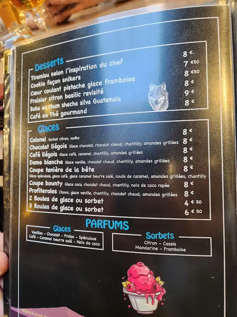 Menu_La tanière de la bête_Annœullin_immagine_3