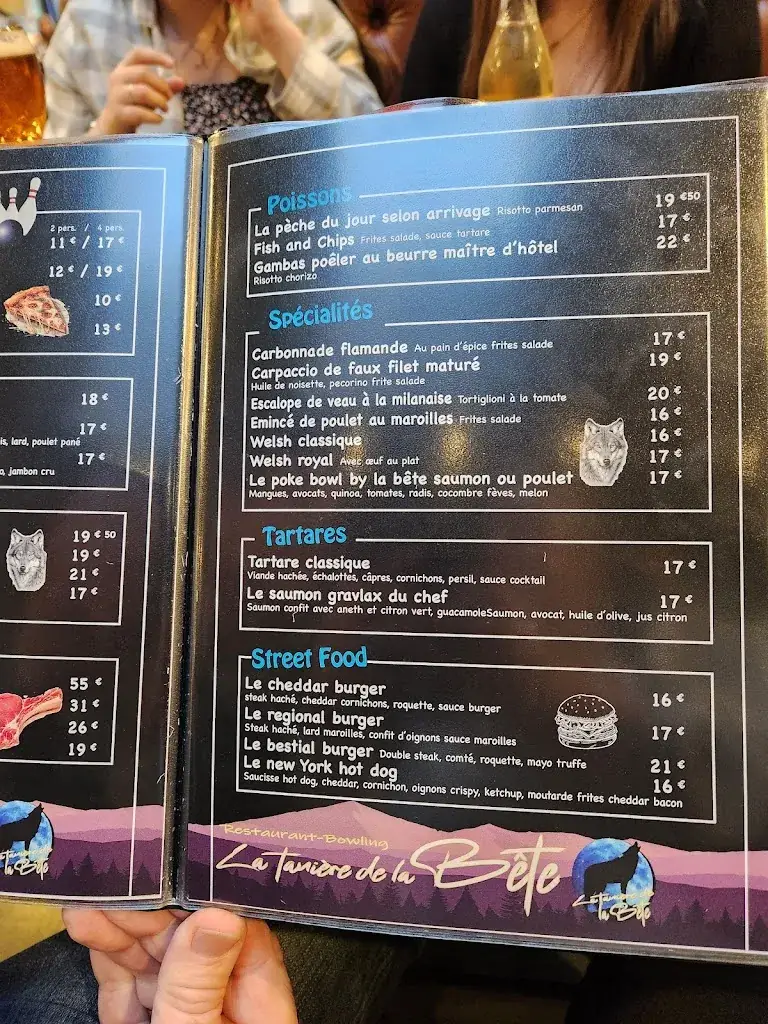 Menu_La tanière de la bête_Annœullin_immagine_4