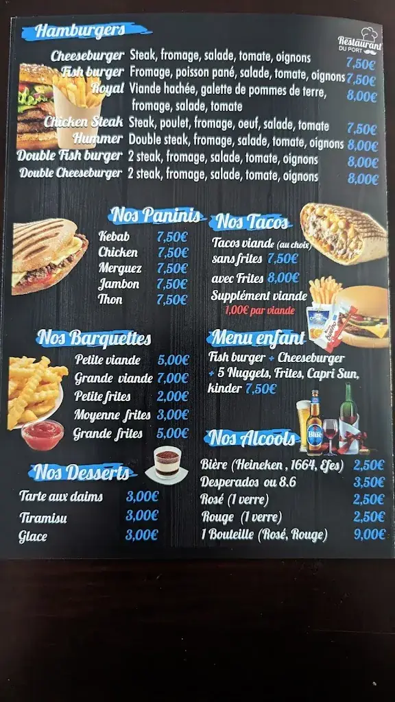 Menu_Restaurant Du Port_Vic-sur-Aisne_image_2