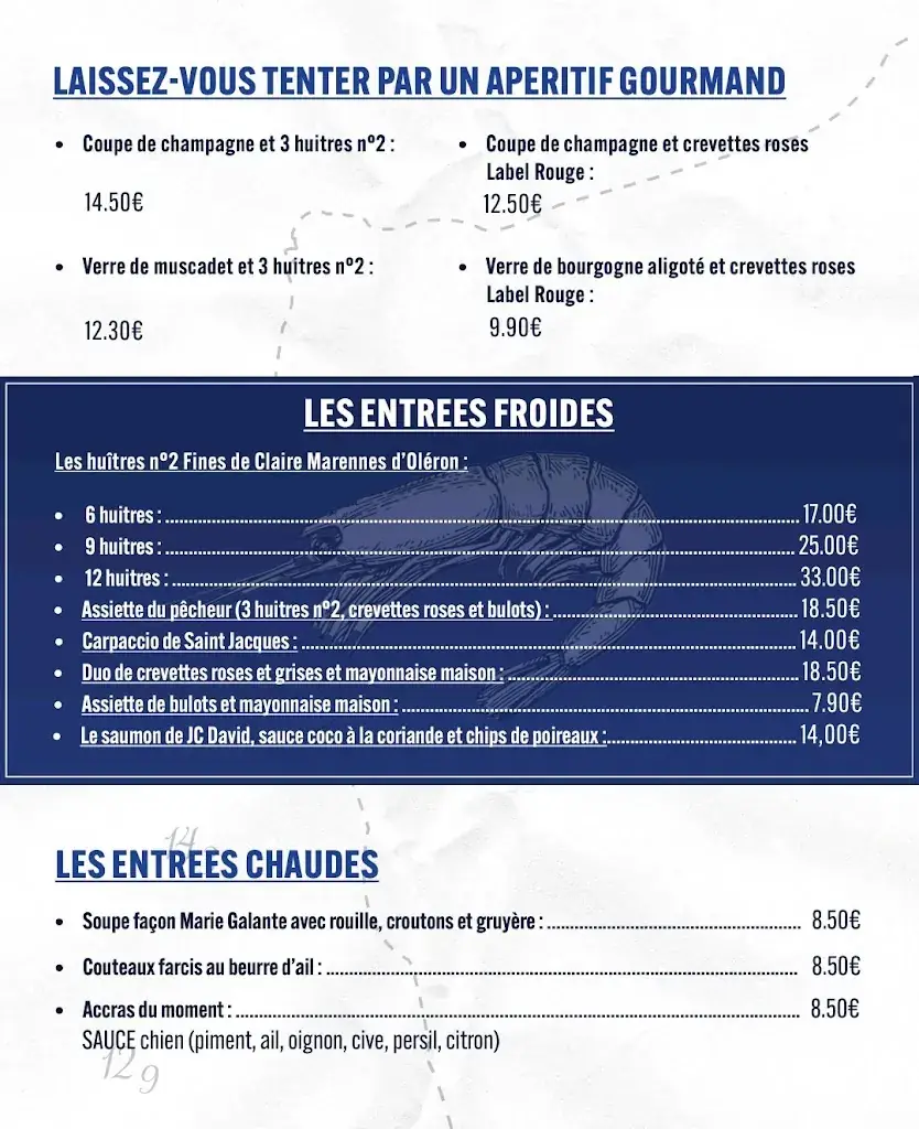 Menu_La Marie Galante_Audresselles_image_1