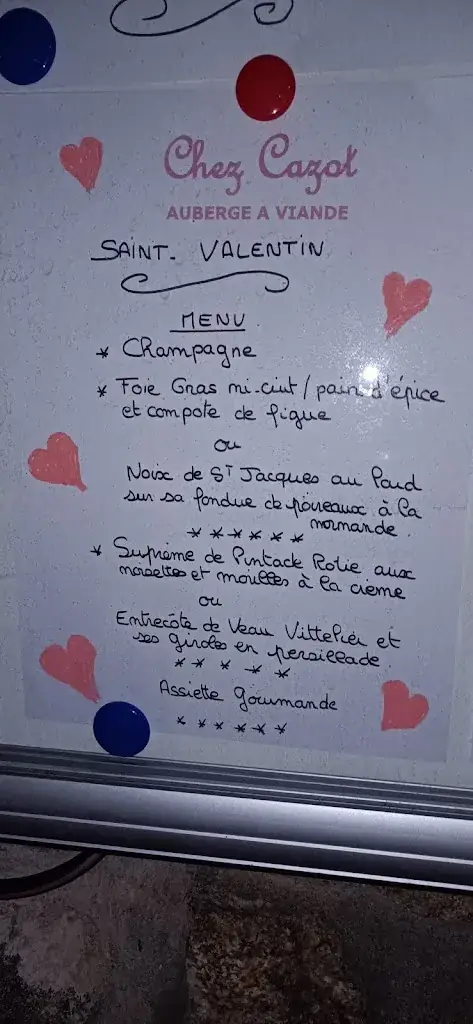 Menu_Auberge Chez Cazot_Maclas_image_2