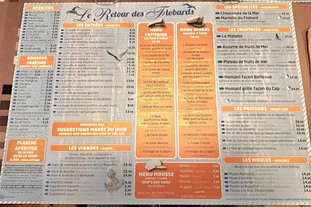 Menu_Le Retour des Flobards_Audresselles_image_1