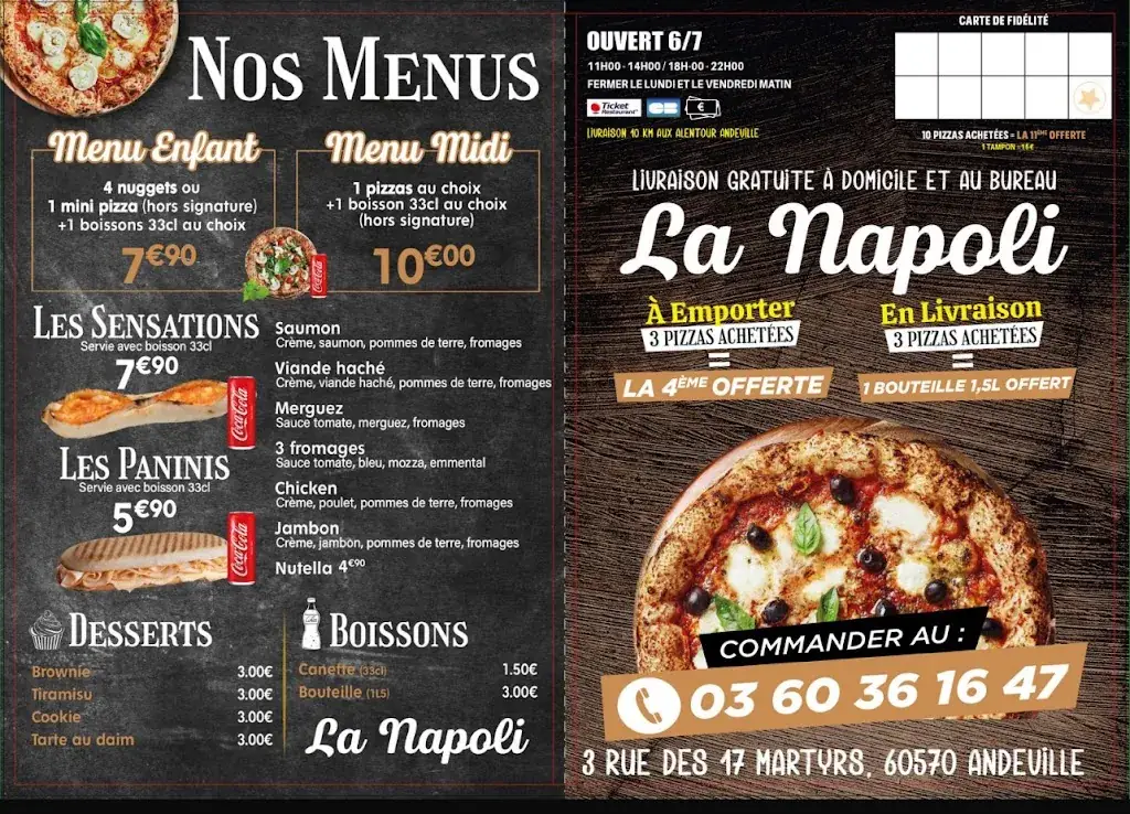 Menu_La napoli_Andeville_image_2