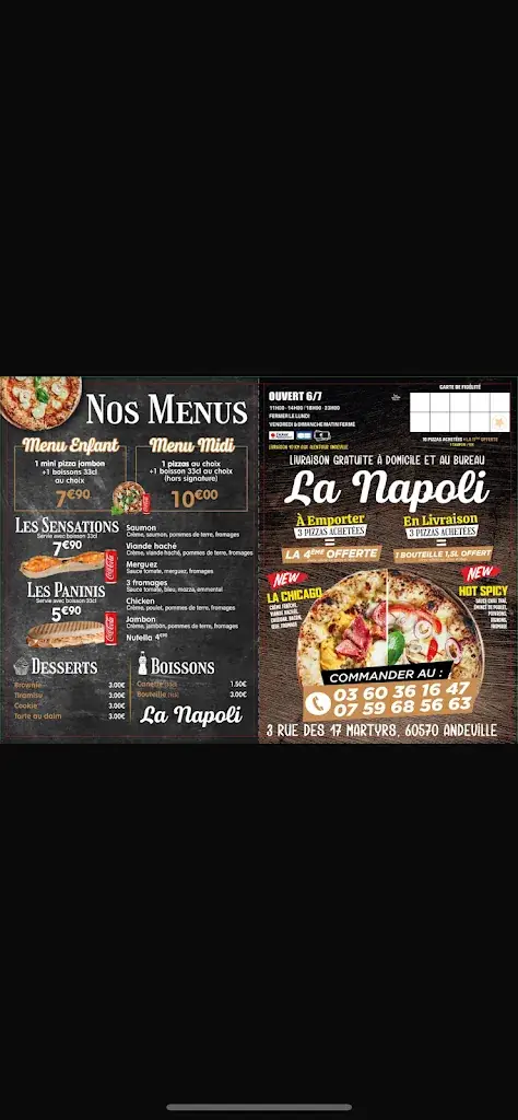 Menu_La napoli_Andeville_image_3